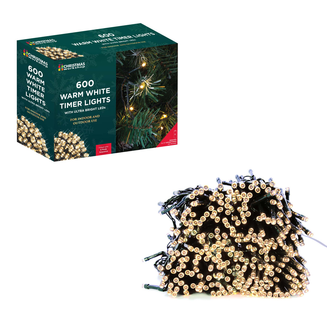 600 White String Lights