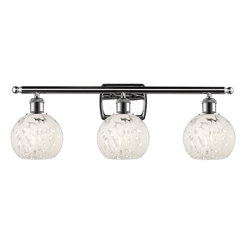 Éclairage pour meuble-lavabo à 3 lumières Bierly, Chrome poli