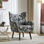 Fauteuil à oreilles à accoudoirs