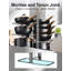 Organisateur de casseroles et de poêles: support sous l'armoire, organisateurs d'armoires de cuisine à 8 niveaux et rangement, supports à casseroles réglables légers, organisateurs de casseroles à l'intérieur de l'armoire avec 3 méthodes de bricol