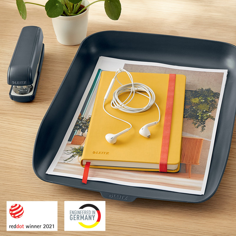 Cosy Plastic Desk Organiser, Grey