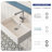 23'' x 18'' White Rectangular Vitreous China Wall Mount Bathroom Sink with Overflow
