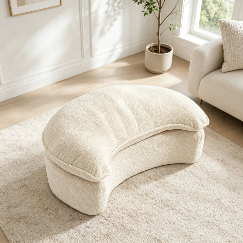 Repose-pieds Lazy Sofa, pouf indépendant, Beige