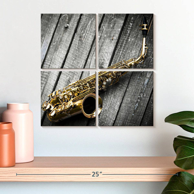 Alto Saxophone, 18" H x 18" W