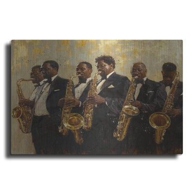 «Golden Era 2» par Marta Wiley, art mural en métal, 16 po x 12 po