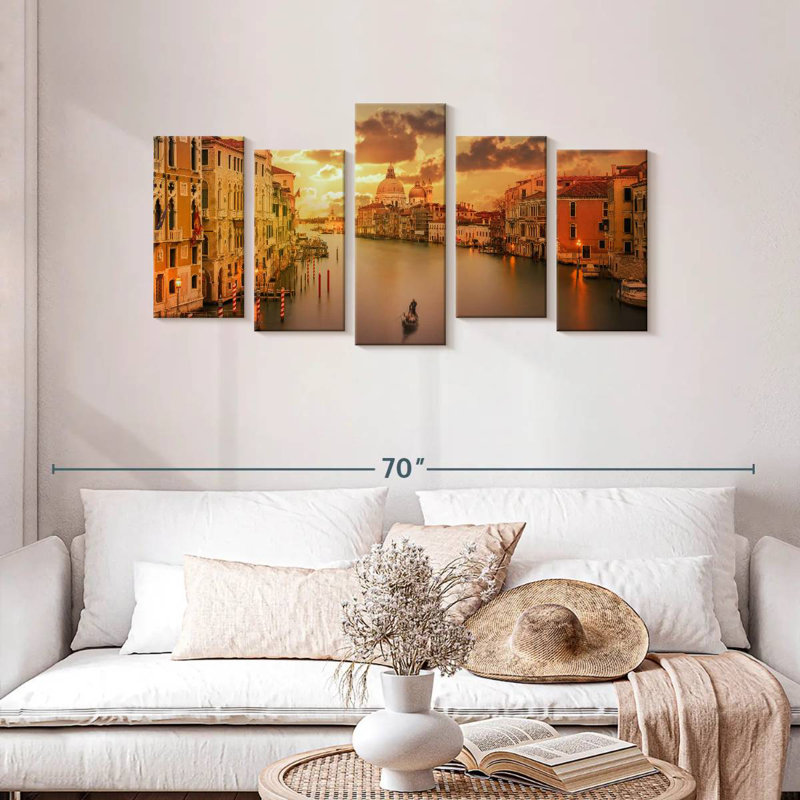 Senne Sunset In Venice, 24" H x 49" W