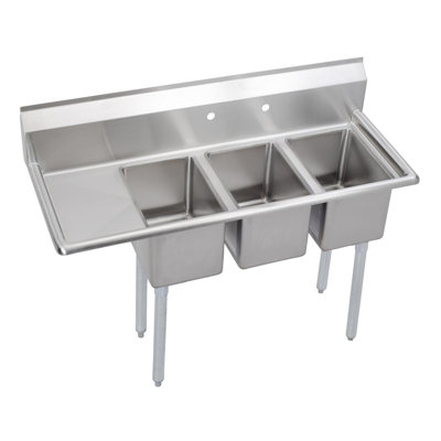 Évier de service autoportant L 48,5 po x l 19,81 po Dependabilt