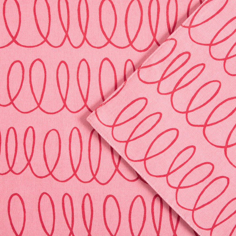 Loop And Dot 100% Cotton Rectangle, Pink Blush