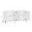 Abbey 67" Modern Sideboard with 4 Adjustable Shelves in White-1547802533