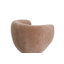 Fauteuil demi-tonneau pivotant moderne avec dossier courbé-478488987
