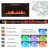 Farmhouse Fireplace Tv Stand For 95 Inch TV With 50”Electric Fireplace & LED Light, 83”Media Console With Barn Door Cabinet For Living Room-2092517490-2092517493