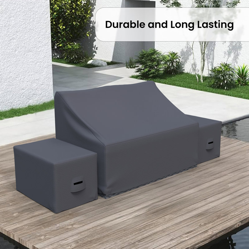 Couvre-lit d'extérieur Latitude Run® pour chaise longue de patio Arrika de 41,2 po en polyester hydrofuge résistant aux rayons UV