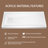 72" W × 36" D Acrylic Shower Base Single Threshold for Alcove Installation with Left Drain-104621378