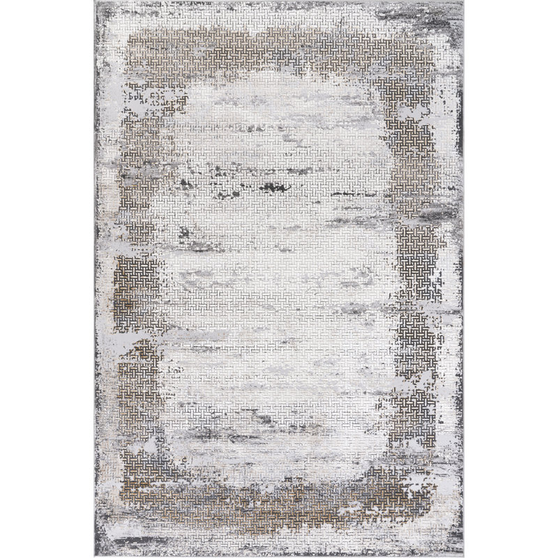 Tapis transitionnels ivoire / gris Lafi Collection, Rectangle 11 pi 6 po x 15 pi 7 po