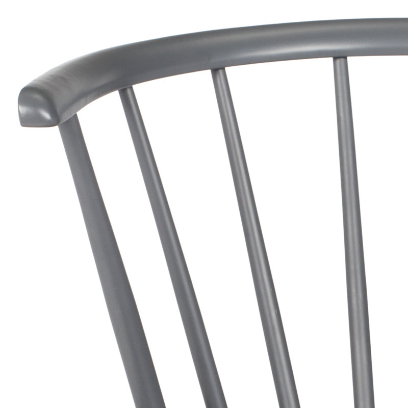 Chaise de salle à manger en bois massif Sheffield, Gris
