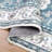Machine Washable Non-Slip Blue Oriental Area Rug-1222549959