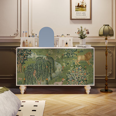 Six-drawer Sideboard Cabinet Storage Cabinet by Liu