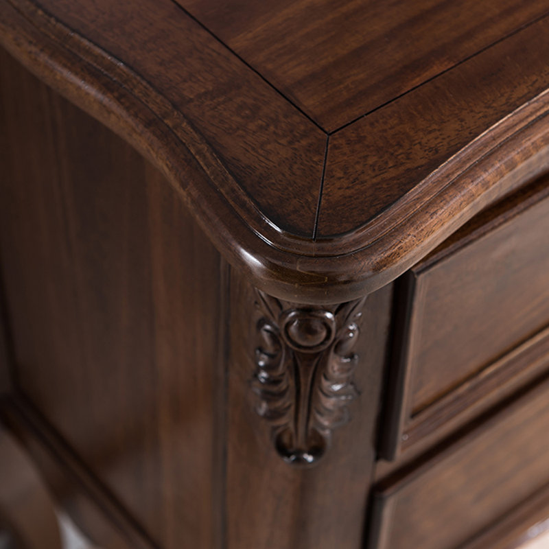 Console en bois massif de style américain, H 32,7 po x l 39,4 po x P 15,7 po