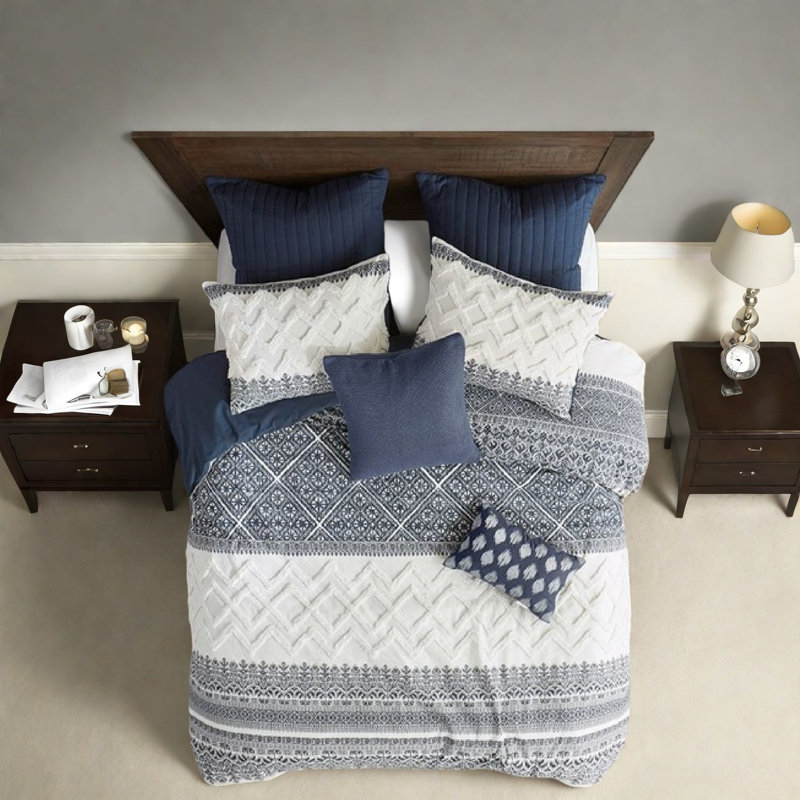 Ensembles de literie en coton de qualité supérieure, chenille de ferme double pour la maison