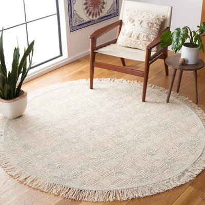 Tapis ivoire / bleu clair Hillyer 805
