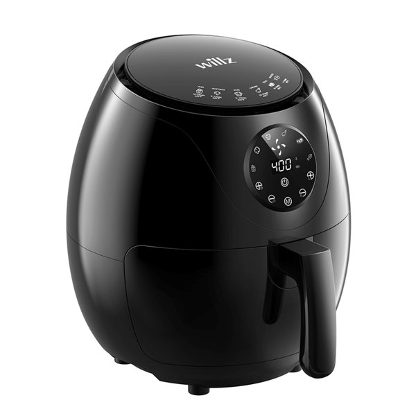 Caynel 5 Quart Compact Air Fryer,1400W Compact Non-Stick Dishwasher-Safe  Basket, Black