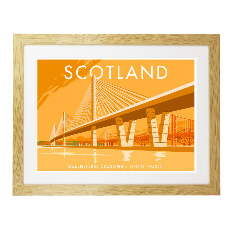 Scotland 2 by Stephen Millership - Print, 33.5 cm H x 43.5 cm W x 2.2 cm D, Oak