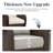  7 Piece Wicker Outdoor Furniture Set with 6-inch Comfy Cushions, High Back Patio Furniture Set with Swivel Rocking Chairs and Side Table-710183936-710183939