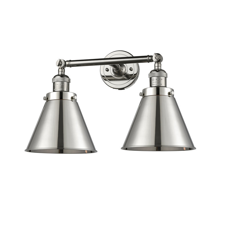 Donovan 2 - Light Dimmable Vanity Light, LED, Polished Nickel, Polished Nickel