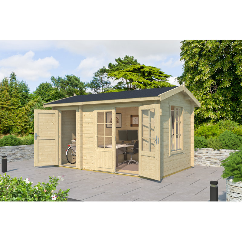 Lasita Wrexham 2-Room Premium Log Cabin With Double Glazing (44mm)