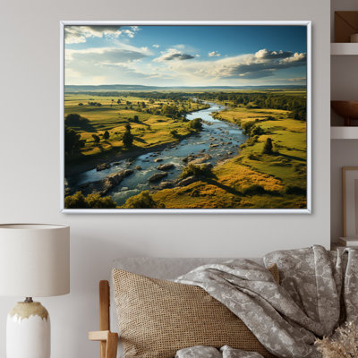 «Green Blue Illinois Landscape», reproduction sur toile