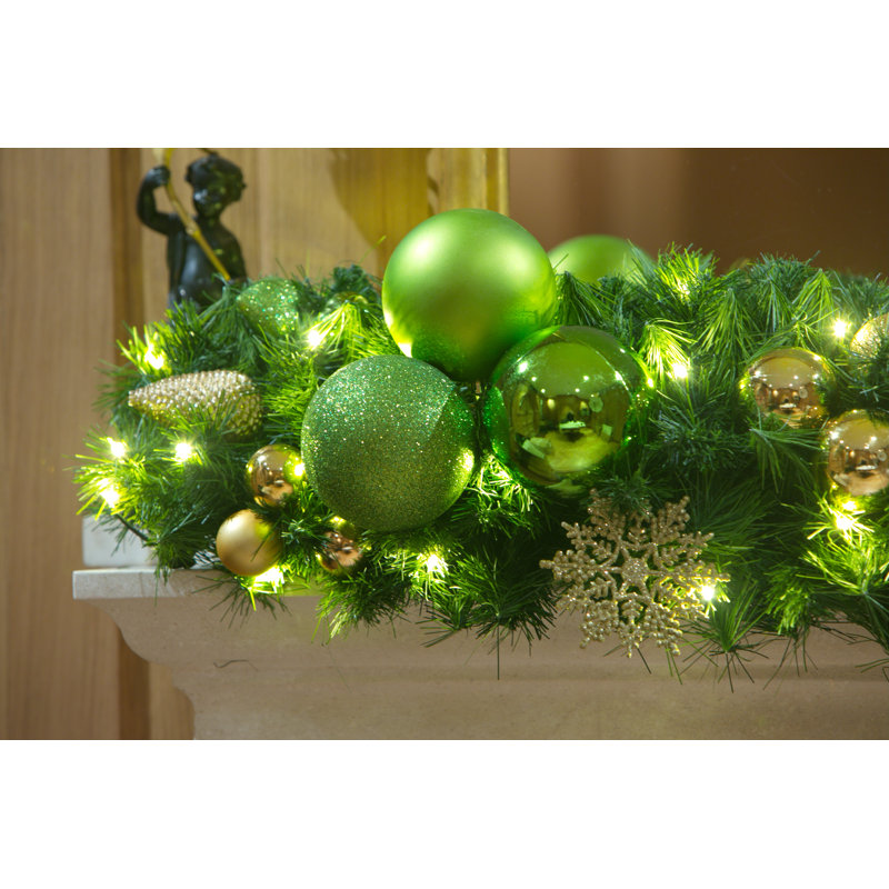 135cm Lighted Faux Pine Garland with Lights