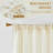 Semi Sheer Rod Pocket Curtain Panel with Tassel Fringe – Faux Linen Textured, Light Filtering, 1 Panel-509945922-509945925