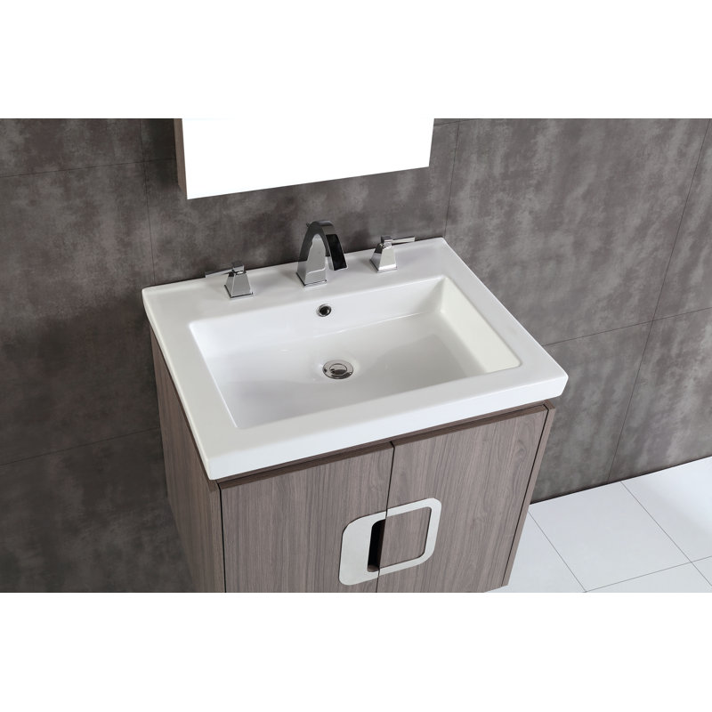 Madama 24'' Single Bathroom Vanity with Ceramic Top