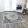 Tapis bleu/beige Everything Old Is New Again