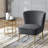 Tru 25" Wide Quilted Velvet Side Chair with Gold Legs-914813793