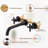 IVIGA Double-Handle Wall Mounted Bathroom Faucet for Sink-84521102