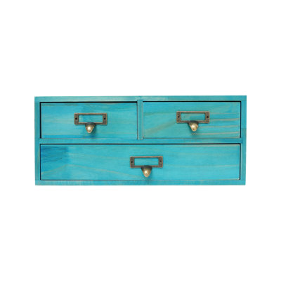 Wood Stackable Desk Organizer with 12 Drawers