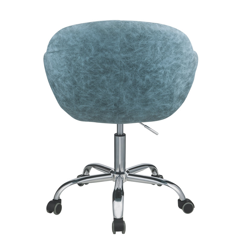 Chaise de travail Mccants, Turquoise rétro