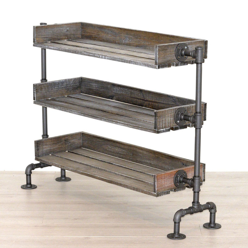 Lakeville 3 Piece Solid Wood Accent Shelf