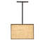 18" Long Quadrato Lounge Oblong Pendant