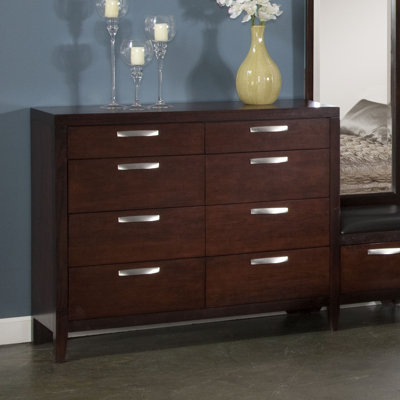 Commode double 8 tiroirs avec miroir Westmanland
