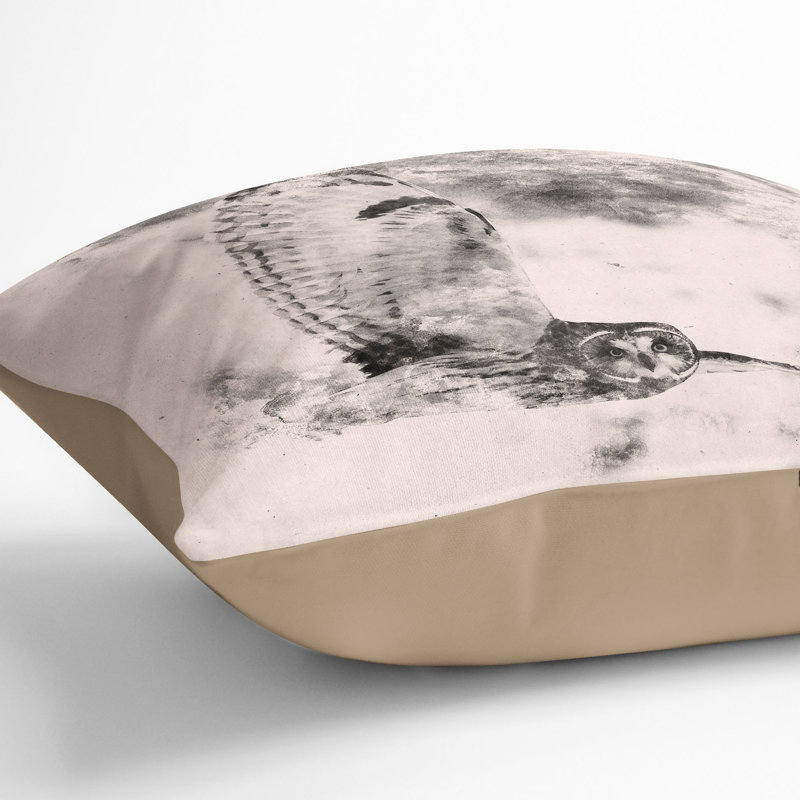Square Throw Cushion, Stone, 40cm H x 40cm W x 15cm D