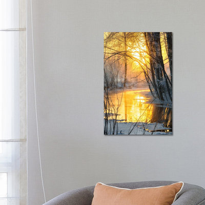 Golden Creek by Lauri Lohi - Wrapped Canvas Print