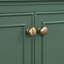 Meuble-lavabo 30 po sans lavabo, base seulement, armoire de salle de bain multifonctionnelle avec portes et tiroir, cadre solide et panneau de fibres à densité moyenne, vert foncé