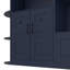 Armoire de vestibule multifonctionnelle de gauche à droite (peut être utilisée séparément) avec rangement et 4 crochets, armoire de rangement / arbre d'entrée 2 en 1 pour le salon, la cuisine et le couloir, bleu antique