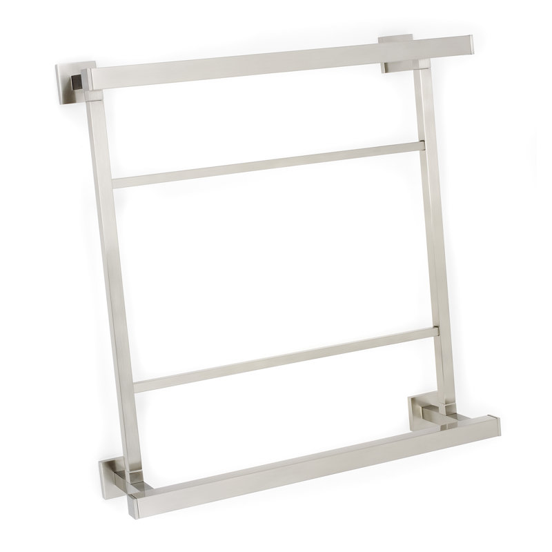 Double Towel Rack, Satin Nickel