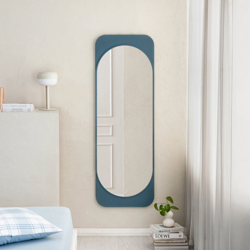 Miroir d'appoint mural Kittie Kofi, Bleu