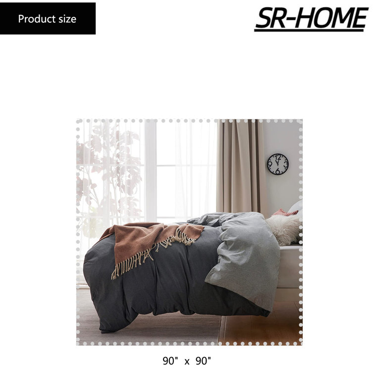 SR-HOME 100% Cotton Duvet Cover Set - Wayfair Canada
