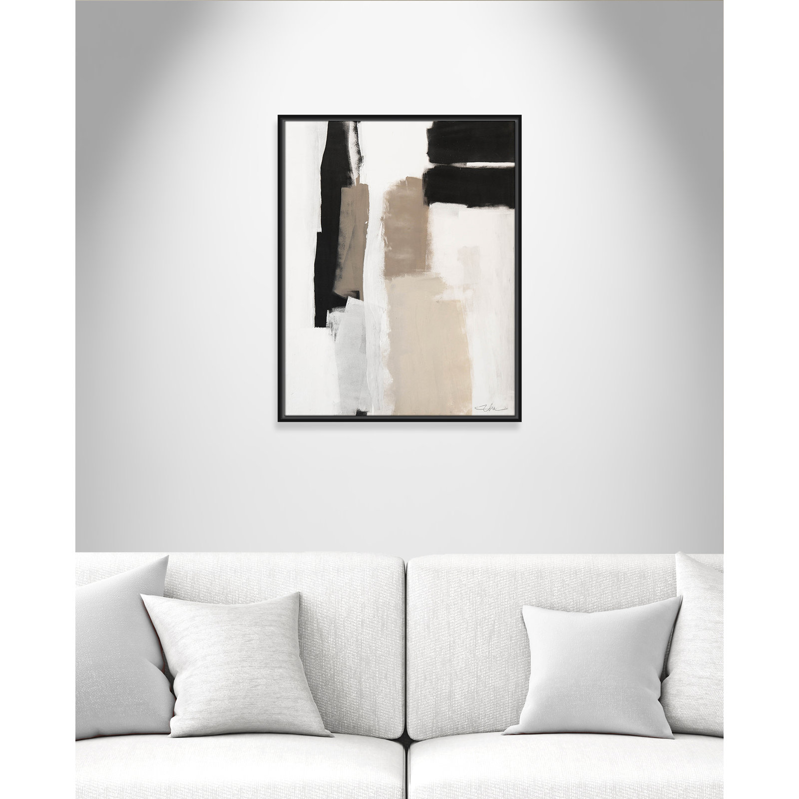 Giverny Earth Scapes II by  Print, No Mat, Black Floater Framed, 29.5" H x 23.5" W x 2" D