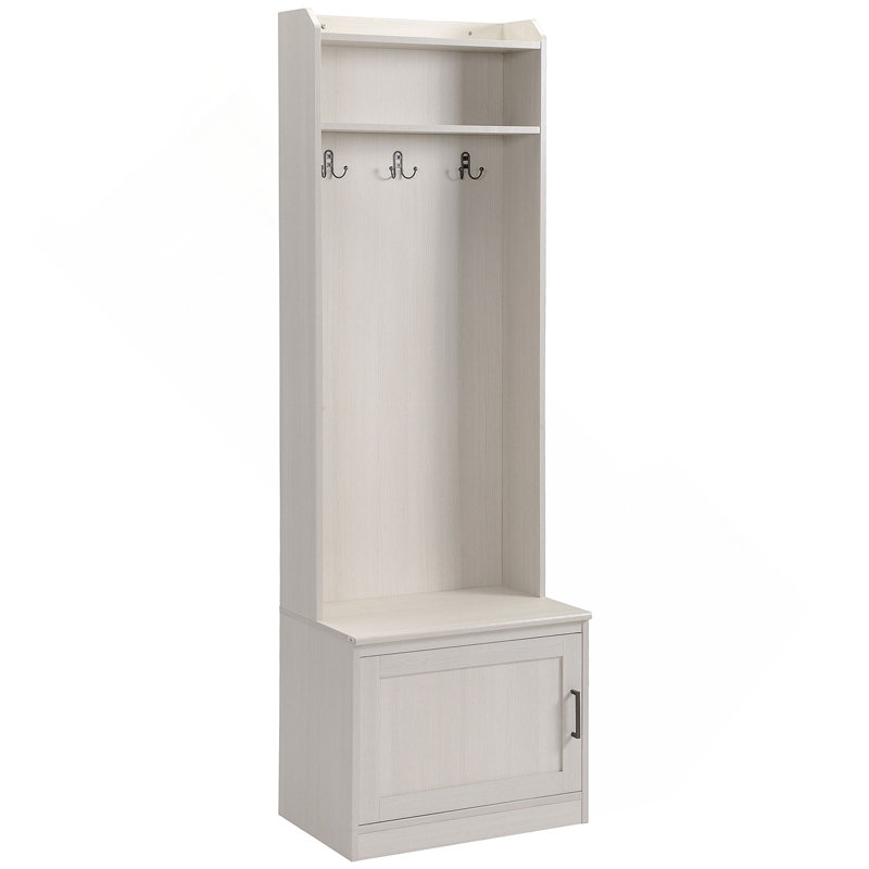 Portemanteau rustique avec banc de rangement pour chaussures, banc d'entrée avec portemanteau, portemanteau décoratif avec tablettes de rangement pour vestibule, vestibule